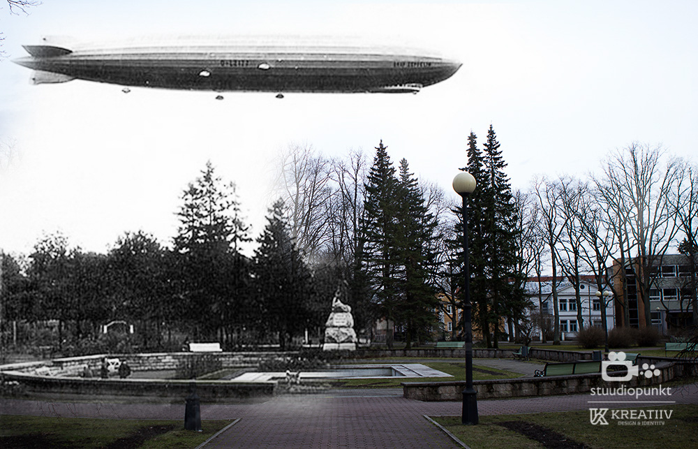Zeppelin Koidula pargis